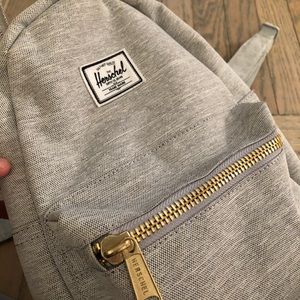 Grey mini hershel backpack